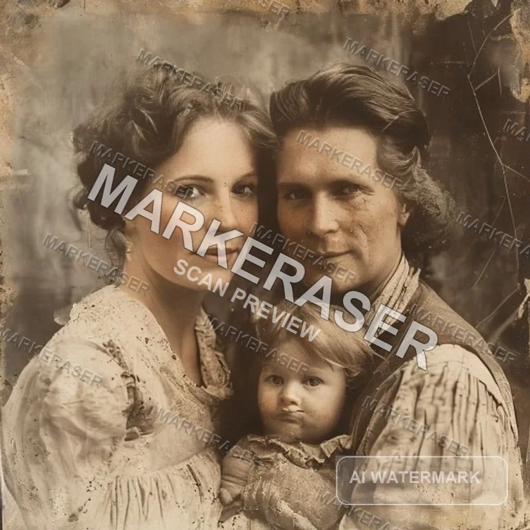 AI watermark removal example