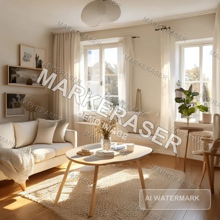 AI watermark removal example